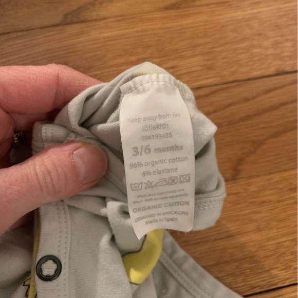 Lotie Kids Organic Cotton One Piece with Birds Size 3-6 Months - Picture 5 of 5